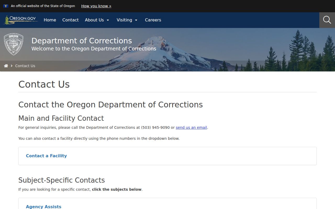 Oregon DOC records request contacts for Wallowa County criminal history