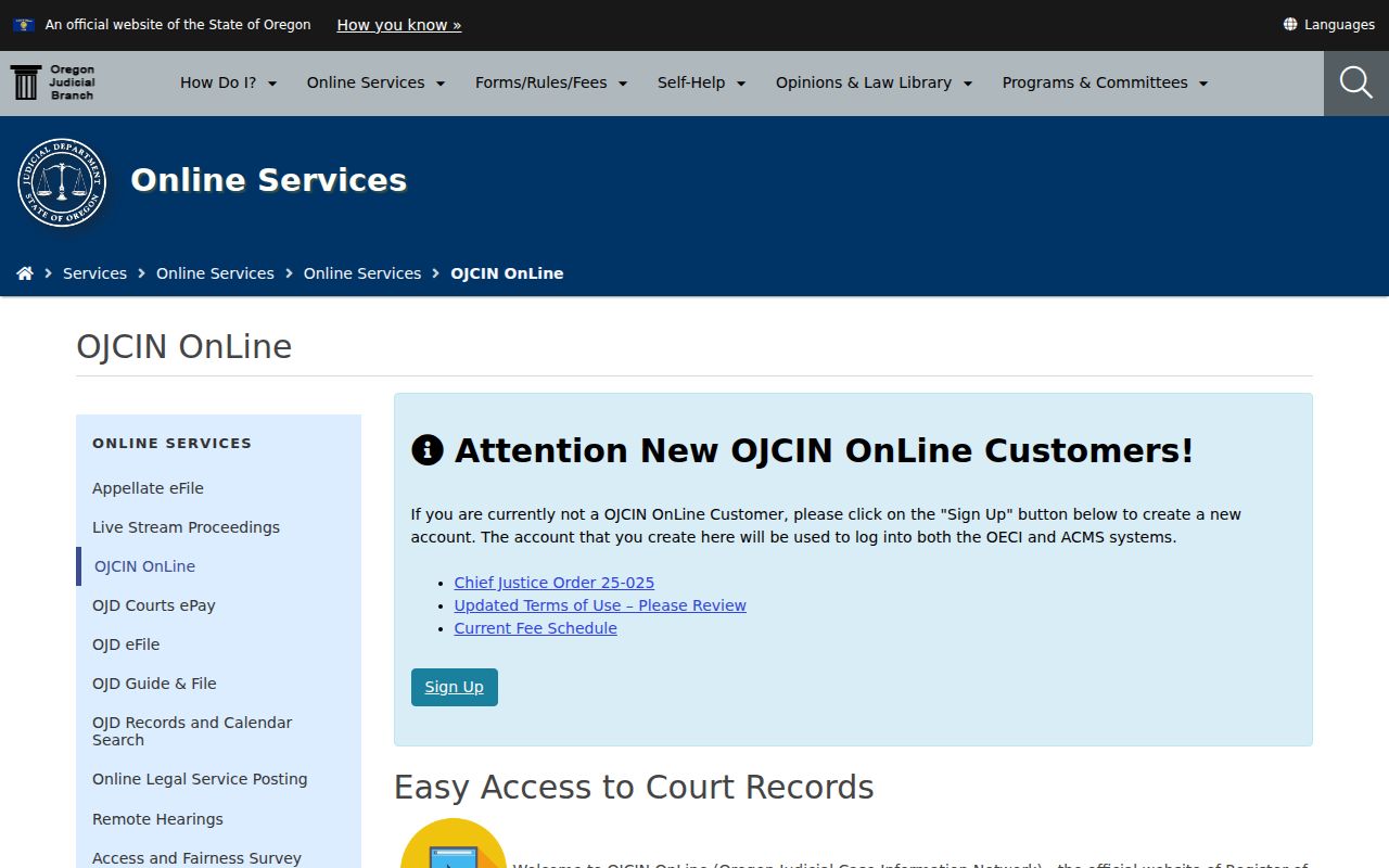 Wallowa County criminal court cases OJCIN access